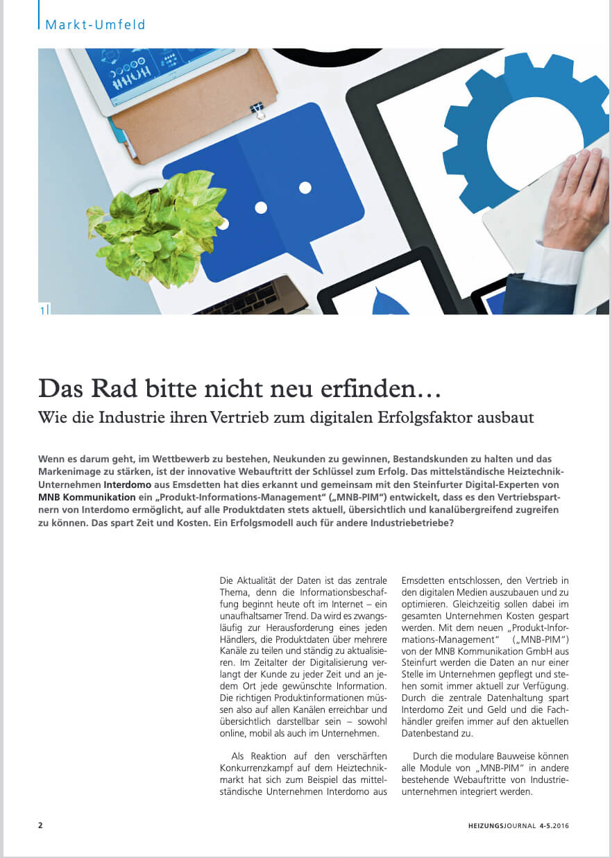 Wie Interdomo ihren Vertrieb zum digitalen Erfolgsfaktor ausbaut.